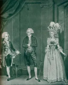 Hon Rd Edgcumbe, Lord William Russell, Lady Caroline Spencer, 1788, (1909). Creator: James Roberts