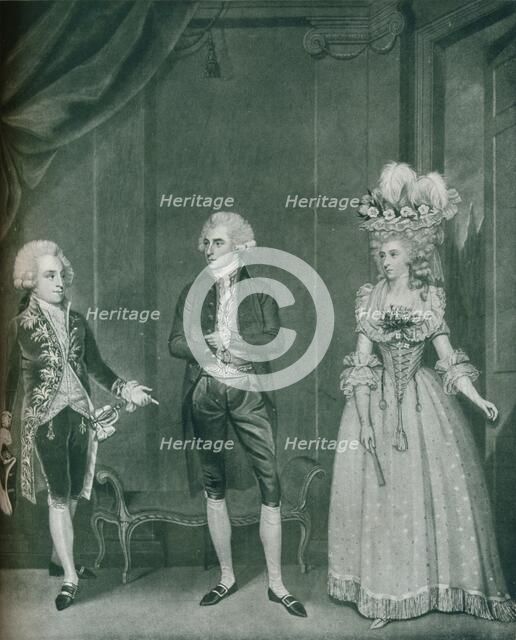 Hon Rd Edgcumbe, Lord William Russell, Lady Caroline Spencer, 1788, (1909). Creator: James Roberts.