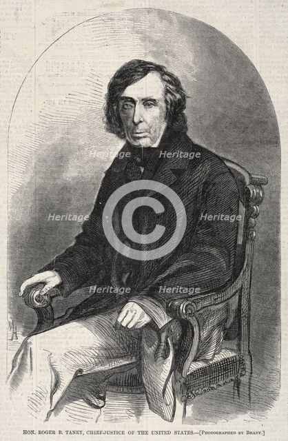 Hon. Roger B. Taney, Chief Justice of the United States, 1860. Creator: Winslow Homer (American, 1836-1910).