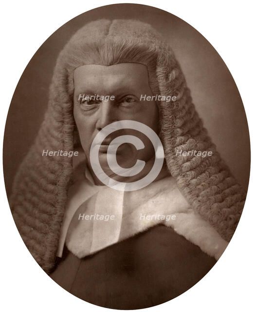 Hon Sir Joseph William Chitty, Judge of the High Court of Justice, 1883.Artist: Lock & Whitfield