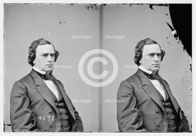 Hon. Willard Saulsbury, between 1855 and 1865. Creator: Unknown.