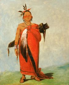 Hongs-káy-dee, Great Chief, Son of The Smoke, 1832. Creator: George Catlin