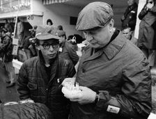 Honda technicians selecting the appropriate plugs