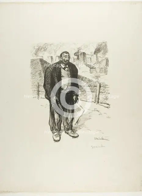 Honest Worker, February 1899. Creator: Theophile Alexandre Steinlen.