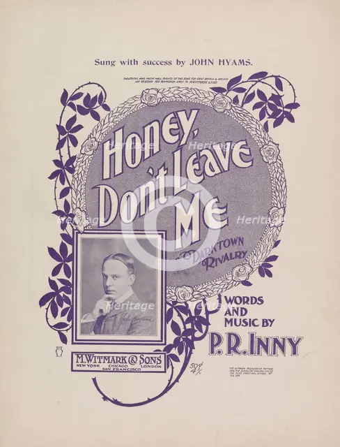 'Honey, don't leave me', 1901. Creator: Unknown.