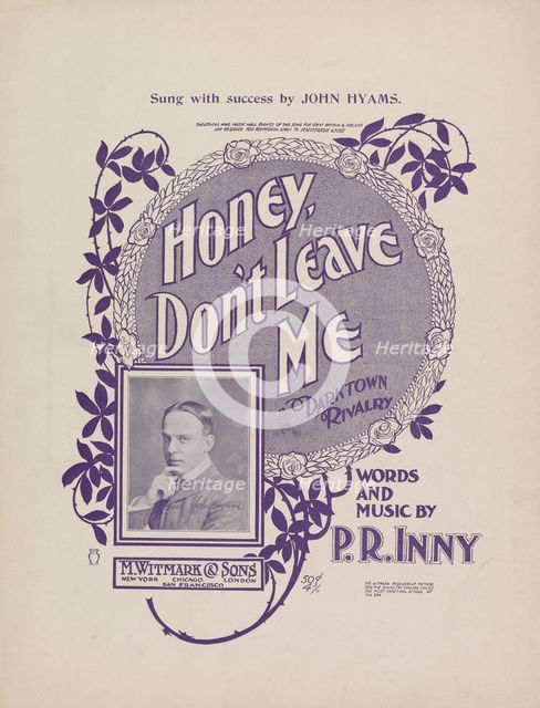 'Honey, don't leave me', 1901. Creator: Unknown.
