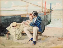 honeymoon, 1885. Creator: Corcos, Vittorio Matteo (1859-1933)