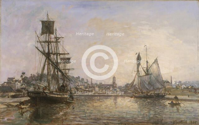 Honfleur, 1865. Creator: Johan Barthold Jongkind.