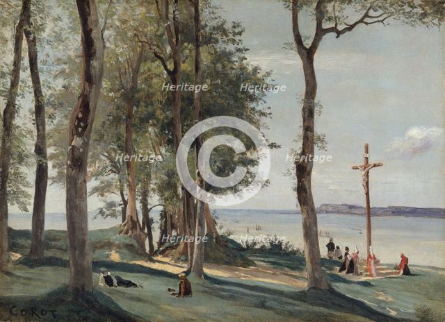 Honfleur: Calvary, ca. 1830. Creator: Jean-Baptiste-Camille Corot.