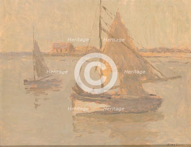 Honfleur Fishing Boats no. 1, n.d. Creator: Frank Edwin Scott.