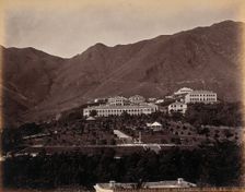 Hong Kong: Botanical Gardens and Albany, looking south from Government House, c1873. Creator: William Pryor Floyd