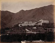 Hong Kong: Botanical Gardens and Albany, looking south from Government House, c1873. Creator: William Pryor Floyd