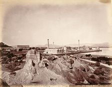 Hong Kong: distillery and china sugar refinery at East Point, c1871, c1873. Creator: William Pryor Floyd