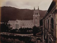 Hong Kong: St John's Cathedral, North Front, c1873. Creator: William Pryor Floyd