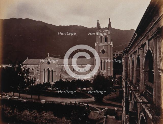 Hong Kong: St John's Cathedral, North Front, c1873. Creator: William Pryor Floyd.
