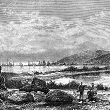 Hong Kong, view from Kowlun c1890