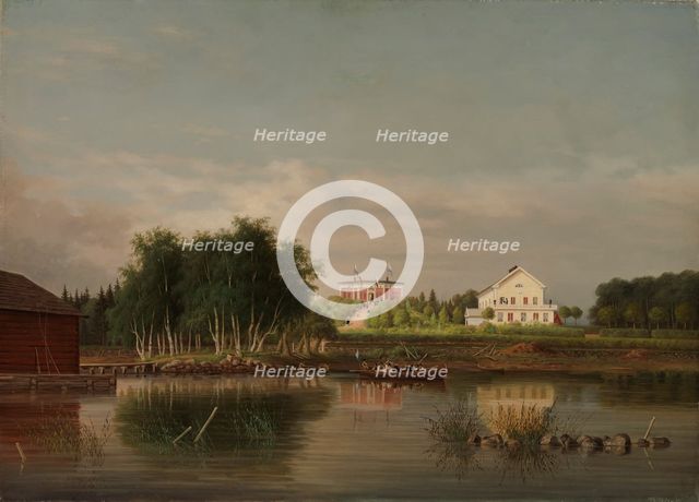 Honkola Manor in Urjala, 1867. Creator: Magnus von Wright.