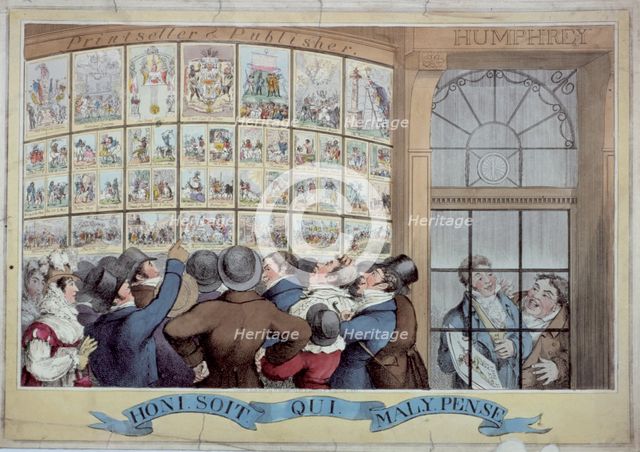 'Honi soit qui mal y pense', 1821. Artist: Anon