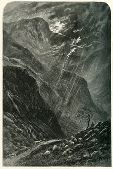 Honister Crag and Pass c1870