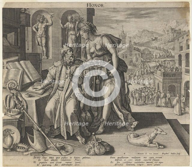 Honor, 1591. Artist: Sadeler, Raphael, the Elder (1560-1628)