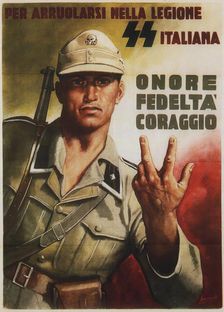 Honor, fidelity, courage, 1944. Creator: Boccasile, Gino (1901-1952)