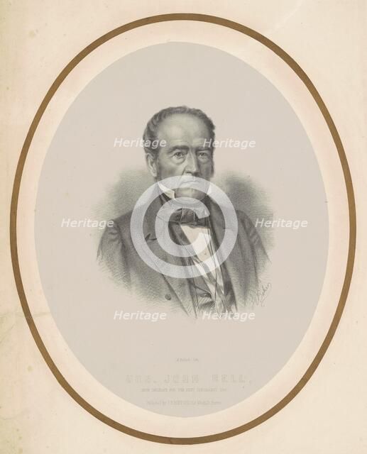 Honorable John Bell, 1860. Creator: Joseph E. Baker.