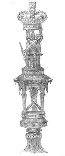 Honorary truncheon for H.M. 2nd Goorkah or Sirmoor Rifles, 1862. Creator: Unknown