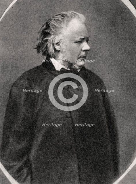 Honore Daumier, French artist, 1868. Artist: Unknown