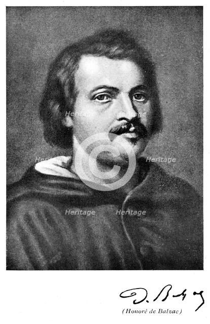 Honore de Balzac (1799-1850), French novelist and literary critic. Artist: Unknown