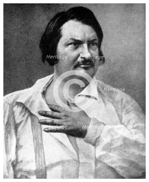 Honore de Balzac, French novelist, 19th century (1956). Creator: Unknown.