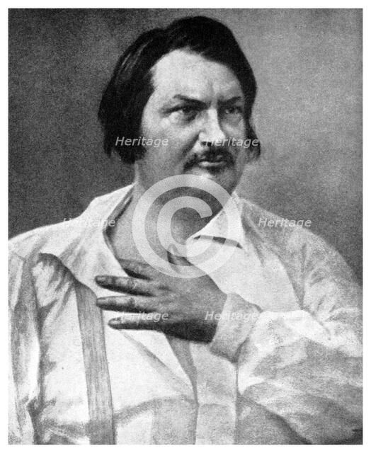 Honore de Balzac, French novelist, 19th century (1956). Creator: Unknown.