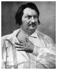 Honore de Balzac, French novelist, 19th century (1956). Creator: Unknown