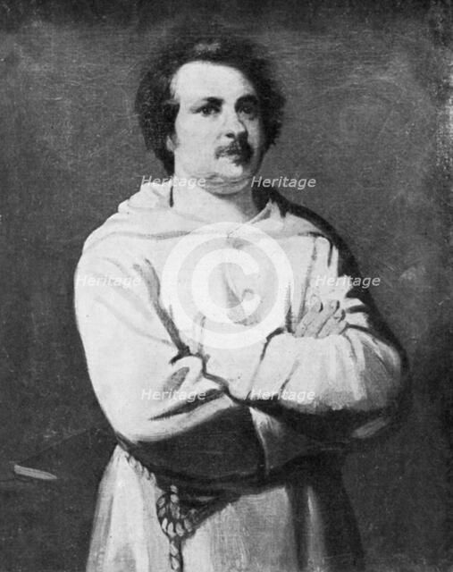 Honore de Balzac, French novelist and literary critic. Artist: Unknown