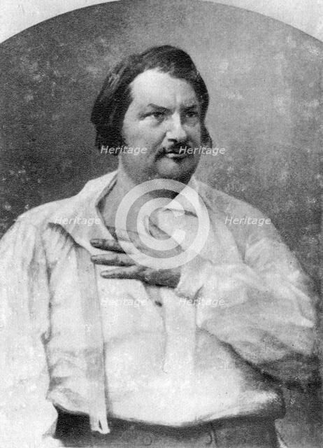 Honore de Balzac, French novelist, c1845-1890. Artist: Unknown