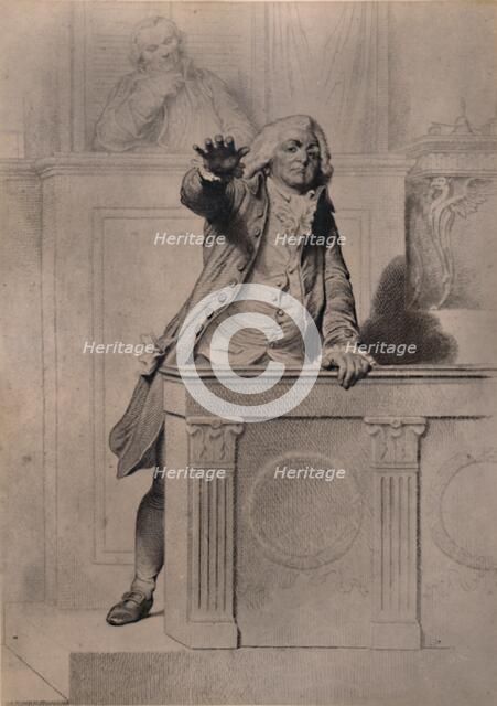 Honore Gabriel Riqueti, Count of Mirabeau, French revolutionary leader 19th century (1894). Creator: Louis-Pierre Henriquel-Dupont.