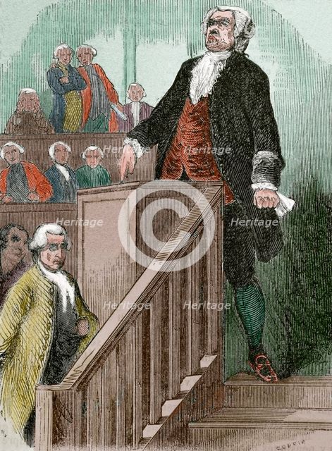 Honore Gabriel Riquetti (1749-1791), Comte de Mirabeau, in the tribune, 1851. Creator: Unknown.