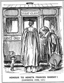 Honour to Agneta Frances Ramsay! Cambridge, June, 1887 Artist: George du Maurier