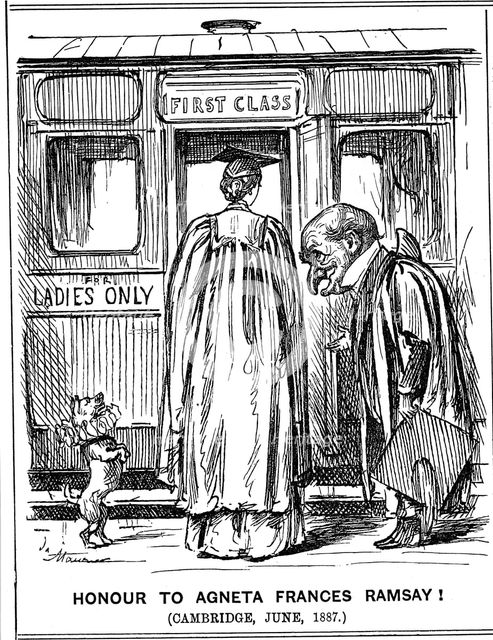 'Honour to Agneta Frances Ramsay! Cambridge, June, 1887'. Creator: George du Maurier.