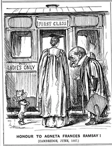 Honour to Agneta Frances Ramsay! Cambridge, June, 1887 Creator: George du Maurier