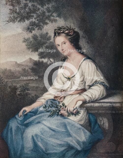 Honourable Anne Damer, 18th century, (1904). Creator: Thomas Ryder.