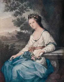 Honourable Anne Damer, 18th century, (1904). Creator: Thomas Ryder