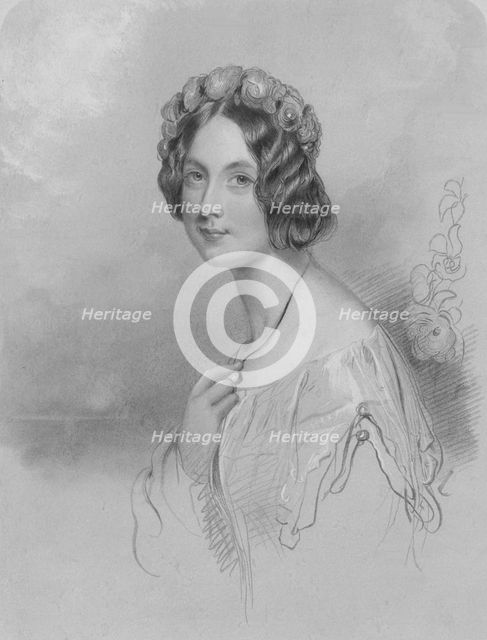 'Honourable Helen Duncombe', mid 19th century. Creator: WH Egleton.