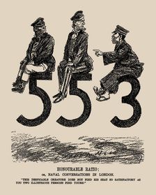Honourable Ratio or Naval Conversations in London. (Punch), 1934. Creator: Raven-Hill, Leonard (1867-1942)