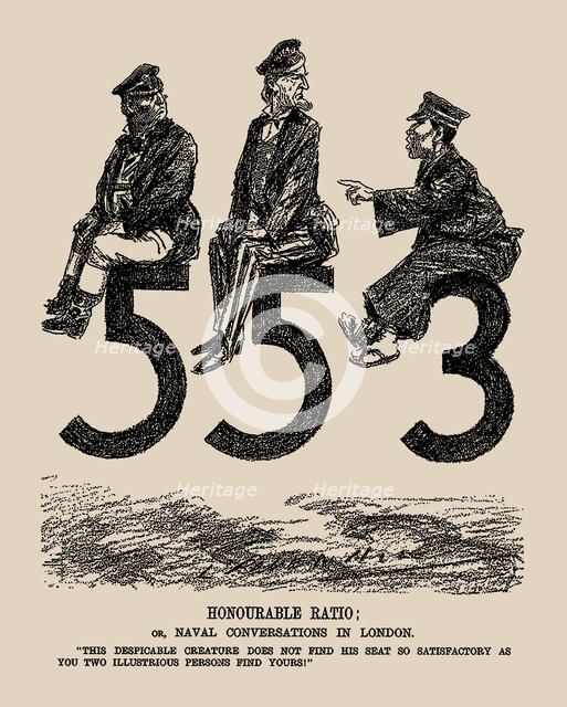 Honourable Ratio or Naval Conversations in London. (Punch), 1934. Creator: Raven-Hill, Leonard (1867-1942).