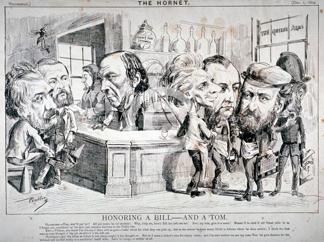 'Honouring a Bill - and a Tom', 1869. Artist: Anon