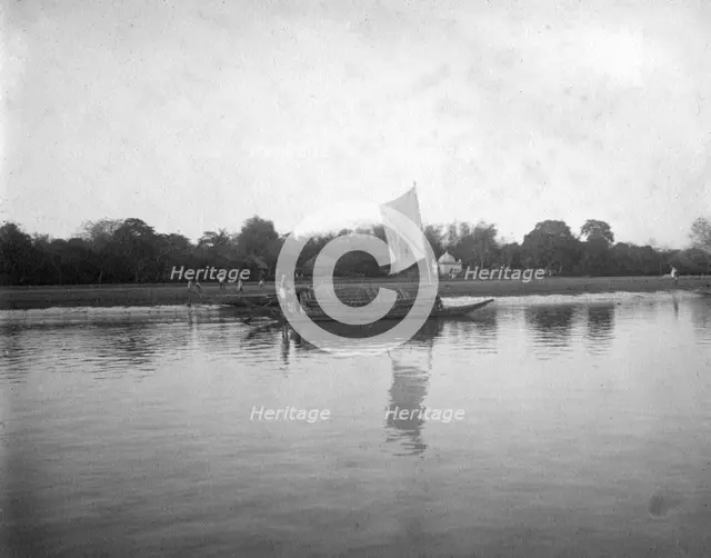 Hooghly River, Alipore, India, 1905-1906. Artist: FL Peters