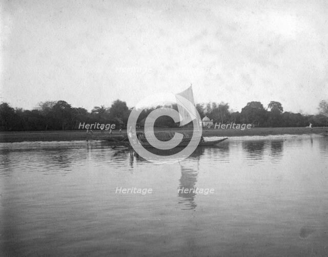 Hooghly River, Alipore, India, 1905-1906. Artist: FL Peters