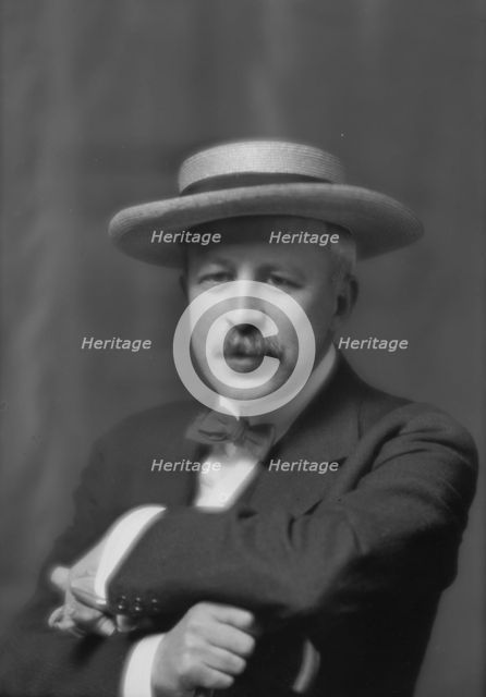 Hood, George, Mr., portrait photograph, 1912 May 28. Creator: Arnold Genthe.