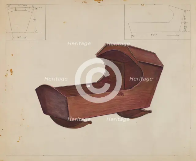 Hooded Cradle, c. 1936. Creator: Ludmilla Calderon.