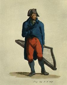 Hooked harp and barrel-organ. Types of Prague musicians 1948